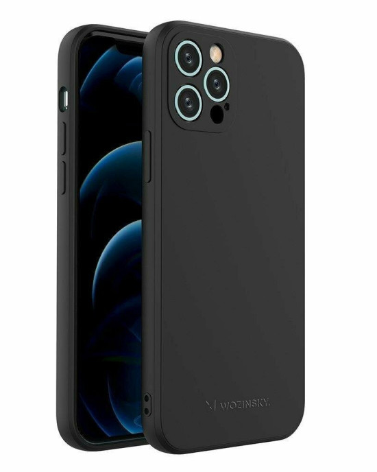 Wozinsky Color Back Cover Σιλικόνης Μαύρο (iPhone 13 Pro)