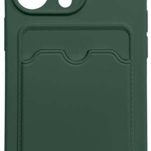 Hurtel Card Armor Back Cover Σιλικόνης Ανθεκτική Housing green (iPhone 13 Pro)