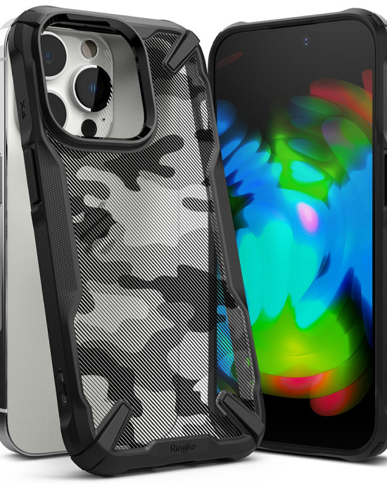 Ringke - Fusion X Design - iPhone 14 Pro Max - Camo Black