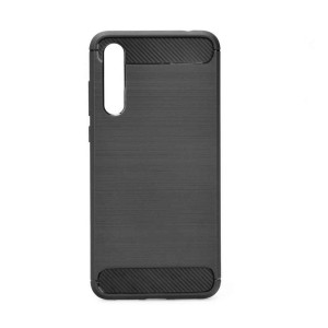 Θήκη Σιλικόνης Carbon TPU Fiber Brushed Huawei P20 Μαύρο - OEM - Μαύρο - P20