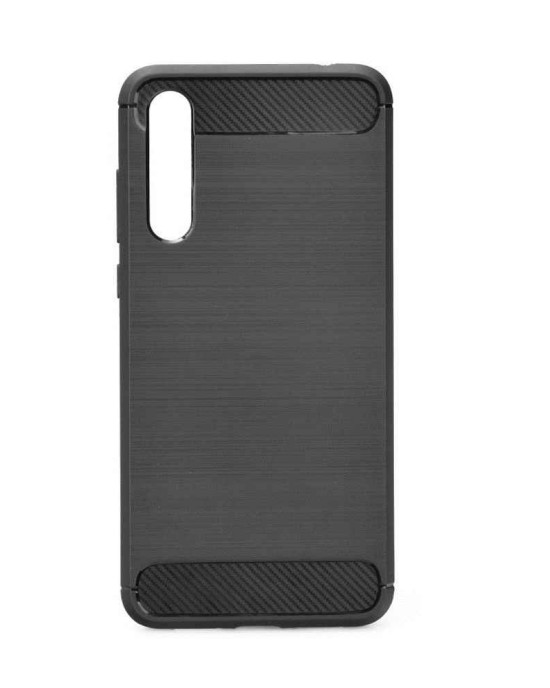 Θήκη Σιλικόνης Carbon TPU Fiber Brushed Huawei P20 Μαύρο - OEM - Μαύρο - P20